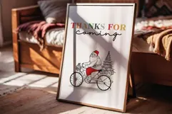 Thanks For Coming - Santa Claus Funny Art Product Image 3