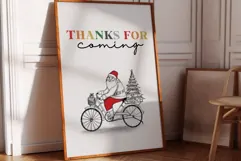 Thanks For Coming - Santa Claus Funny Art Product Image 1