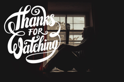 Thanks for Watching Lettering Product Image 3