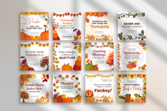 Thanksgiving Instagram Posts Canva Templates Product Image 4