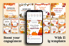 Thanksgiving Instagram Posts Canva Templates Product Image 2