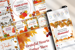 Thanksgiving Instagram Posts Canva Templates Product Image 10
