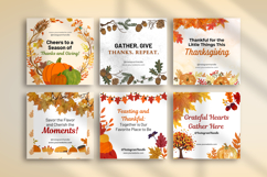 Thanksgiving Instagram Posts Canva Templates Product Image 9