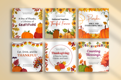 Thanksgiving Instagram Posts Canva Templates Product Image 7