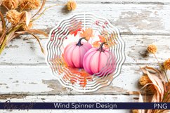 Floral Wind Spinner | Fall | Autumn Pumpkins PNG Product Image 1