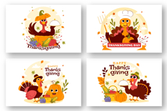 10 Happy Thanksgiving Day Illustration Product Image 2