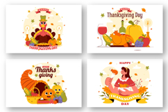 10 Happy Thanksgiving Day Illustration Product Image 3