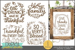 Blessed Thanksgiving Sublimation and Sticker Designs Product Image 1