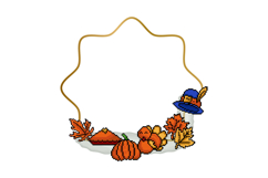 Thanksgiving and autumn blank frame design Product Image 1