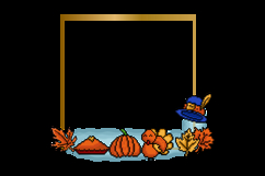 Thanksgiving and autumn blank frame graphic Product Image 2