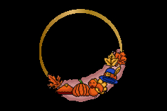 Thanksgiving and autumn blank frame ornament Product Image 2