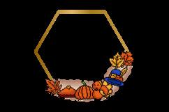 Thanksgiving and autumn blank frame vector Product Image 2
