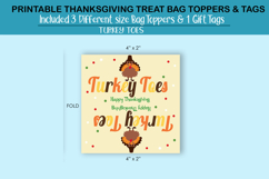 Thanksgiving Turkey toes Treat bag toppers and Tag Product Image 4