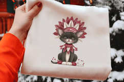 Thanksgiving Cat Clipart Sublimation Product Image 2