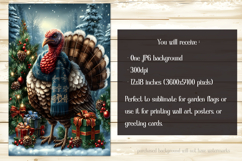 Thanksgiving Garden Flag, Christmas Turkdy Garden Flag, d1 Product Image 2