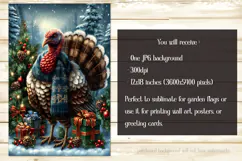 Thanksgiving Garden Flag, Christmas Turkdy Garden Flag, d1 Product Image 2