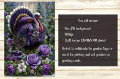 Thanksgiving Garden Flag, Christmas Turkdy Garden Flag, d10 Product Image 2