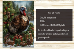 Thanksgiving Garden Flag, Christmas Turkdy Garden Flag, d12 Product Image 2