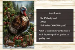 Thanksgiving Garden Flag, Christmas Turkdy Garden Flag, d12 Product Image 2