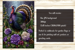 Thanksgiving Garden Flag, Christmas Turkdy Garden Flag, d13 Product Image 2