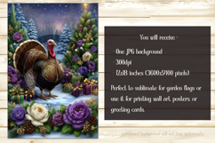 Thanksgiving Garden Flag, Christmas Turkdy Garden Flag, d15 Product Image 2