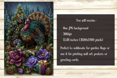 Thanksgiving Garden Flag, Christmas Turkdy Garden Flag, d18 Product Image 2