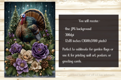 Thanksgiving Garden Flag, Christmas Turkdy Garden Flag, d20 Product Image 2