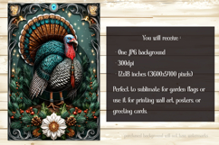 Thanksgiving Garden Flag, Christmas Turkdy Garden Flag, d21 Product Image 2