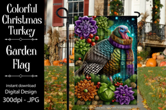 Thanksgiving Garden Flag, Christmas Turkdy Garden Flag, d22 Product Image 1