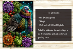 Thanksgiving Garden Flag, Christmas Turkdy Garden Flag, d22 Product Image 2