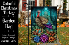 Thanksgiving Garden Flag, Christmas Turkdy Garden Flag, d23 Product Image 1