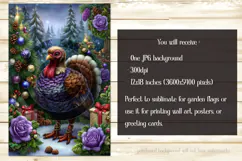 Thanksgiving Garden Flag, Christmas Turkdy Garden Flag, d24 Product Image 2