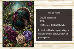 Thanksgiving Garden Flag, Christmas Turkdy Garden Flag, d25 Product Image 2