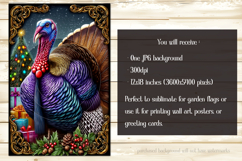 Thanksgiving Garden Flag, Christmas Turkdy Garden Flag, d27 Product Image 2