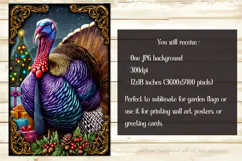 Thanksgiving Garden Flag, Christmas Turkdy Garden Flag, d27 Product Image 2