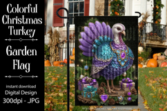 Thanksgiving Garden Flag, Christmas Turkdy Garden Flag, d29 Product Image 1