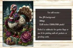 Thanksgiving Garden Flag, Christmas Turkdy Garden Flag, d3 Product Image 2