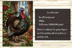 Thanksgiving Garden Flag, Christmas Turkdy Garden Flag, d30 Product Image 2