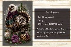Thanksgiving Garden Flag, Christmas Turkdy Garden Flag, d31 Product Image 2