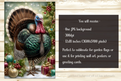 Thanksgiving Garden Flag, Christmas Turkdy Garden Flag, d32 Product Image 2