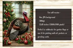 Thanksgiving Garden Flag, Christmas Turkdy Garden Flag, d33 Product Image 2
