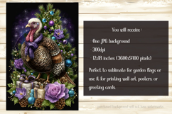 Thanksgiving Garden Flag, Christmas Turkdy Garden Flag, d34 Product Image 2