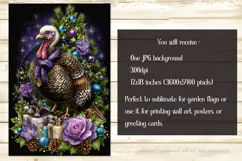 Thanksgiving Garden Flag, Christmas Turkdy Garden Flag, d34 Product Image 2