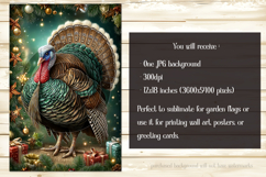 Thanksgiving Garden Flag, Christmas Turkdy Garden Flag, d35 Product Image 2