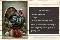 Thanksgiving Garden Flag, Christmas Turkdy Garden Flag, d36 Product Image 2