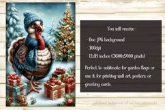 Thanksgiving Garden Flag, Christmas Turkdy Garden Flag, d5 Product Image 2