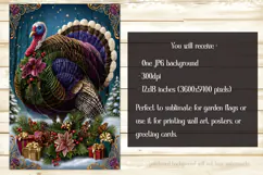 Thanksgiving Garden Flag, Christmas Turkdy Garden Flag, d6 Product Image 2
