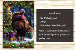 Thanksgiving Garden Flag, Christmas Turkdy Garden Flag, d8 Product Image 2