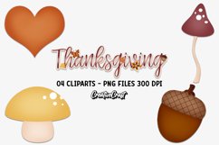 Thanksgiving Clip Art, autumn fall graphics, illustrations Product Image 1