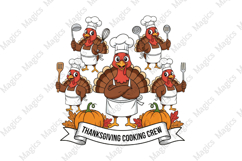 Thanksgiving Cooking Crew Png Product Image 1